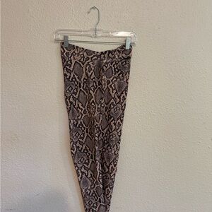 Snakeskin Print Leggings